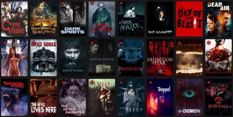 Streaming Service - Horror Movies